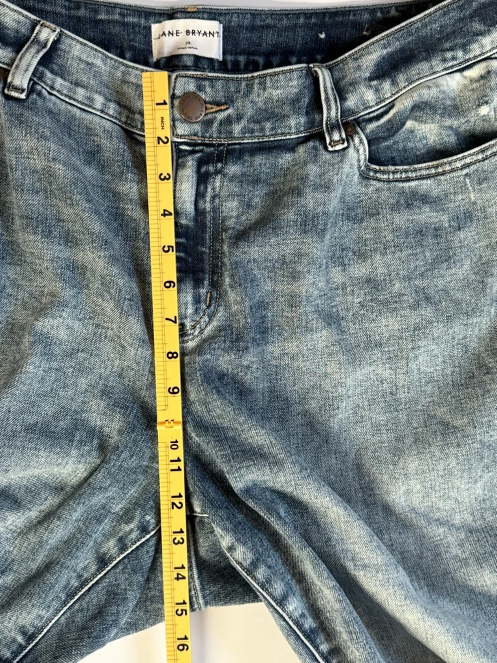 Lane Bryant Curvy Fit Jeans‎ Womens 20L High Rise Skinny Distressed Stretch